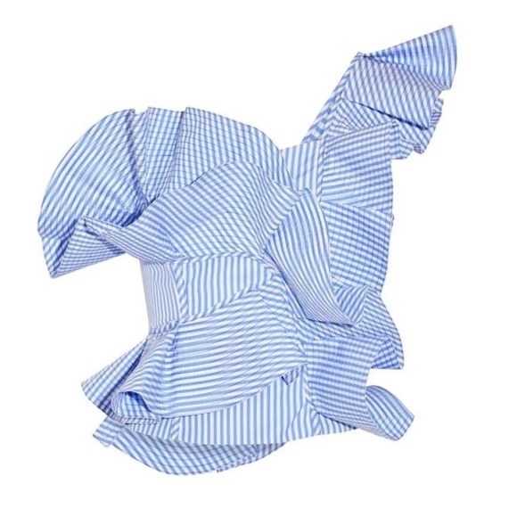 One Shoulder Ruffle Top - Picture 5 of 8